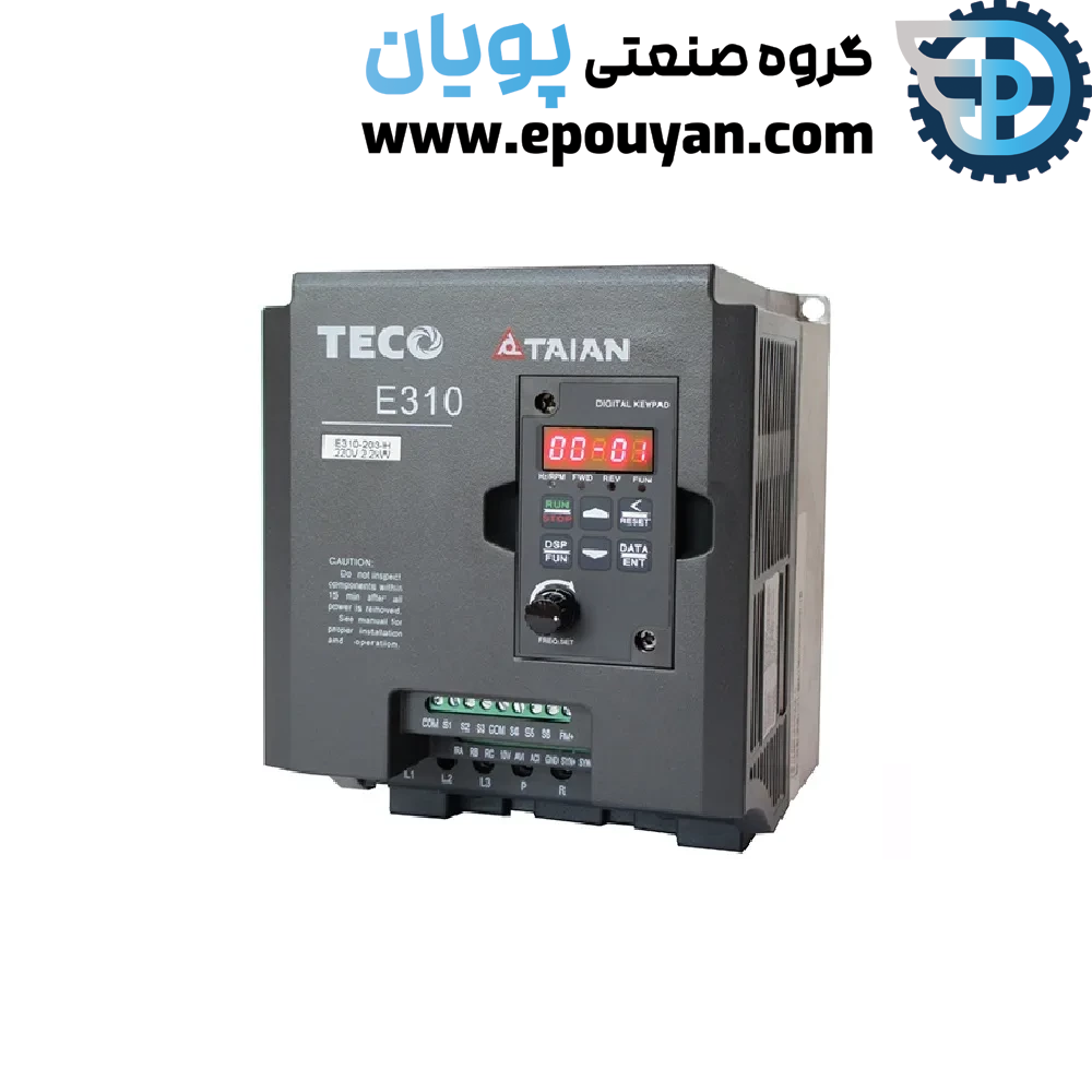 اینورتر TECO تکو تایوان تک فاز E310 پلاس