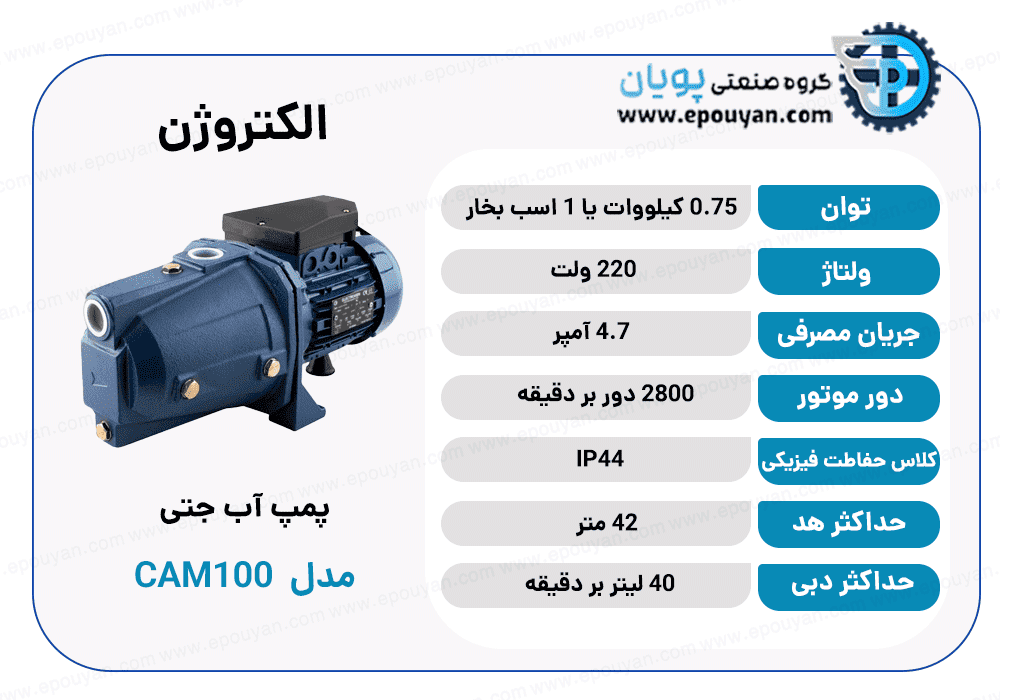 پمپ آب جتی الکتروژن