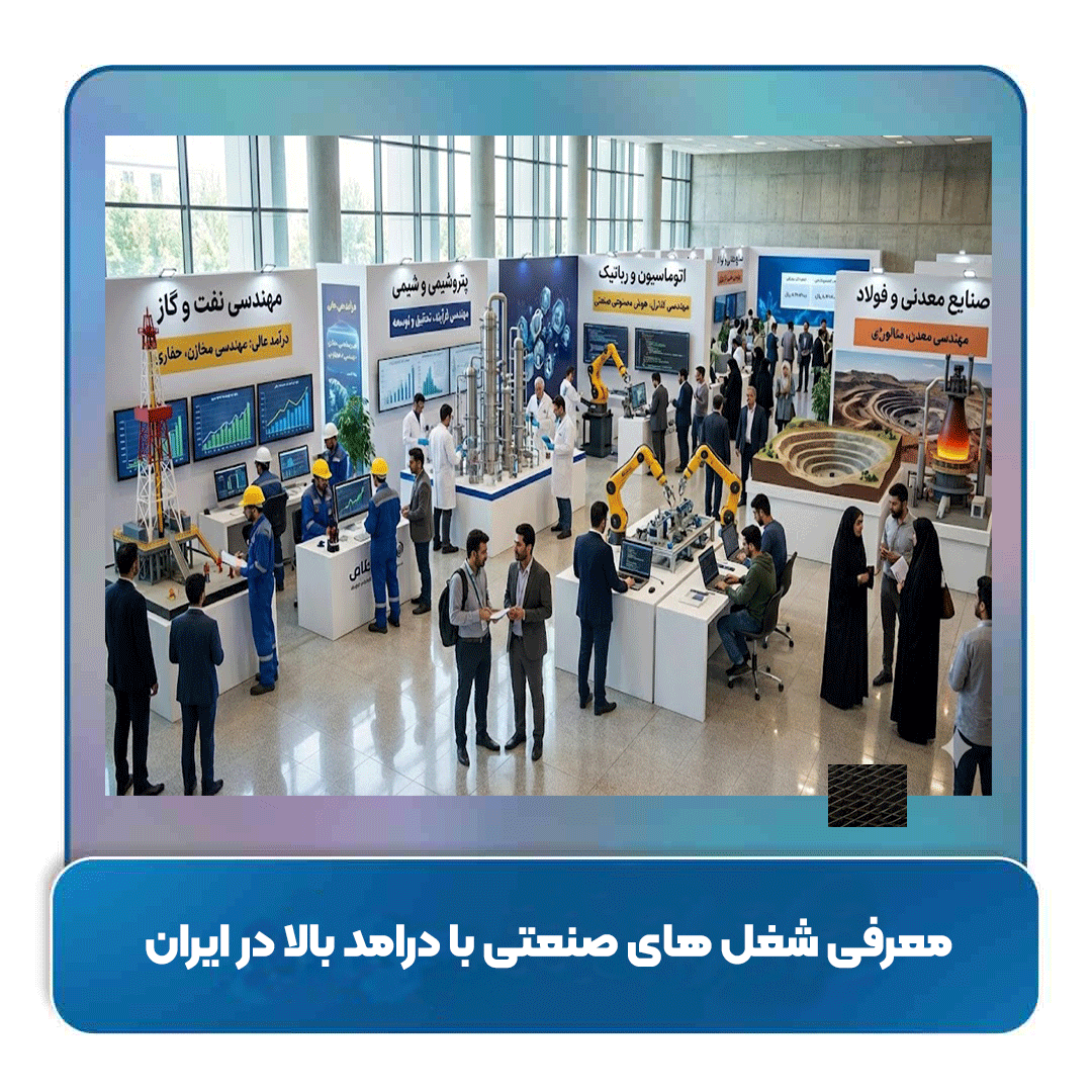 معرفی شغل های صنعتی با درامد بالا در ایران