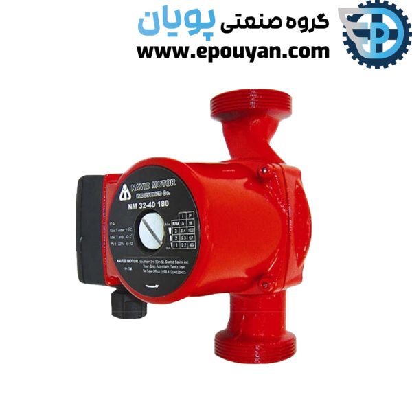 پمپ سیرکولاتور پکیجی 1 اینچ سه سرعته نوید موتور NM 25-80 180