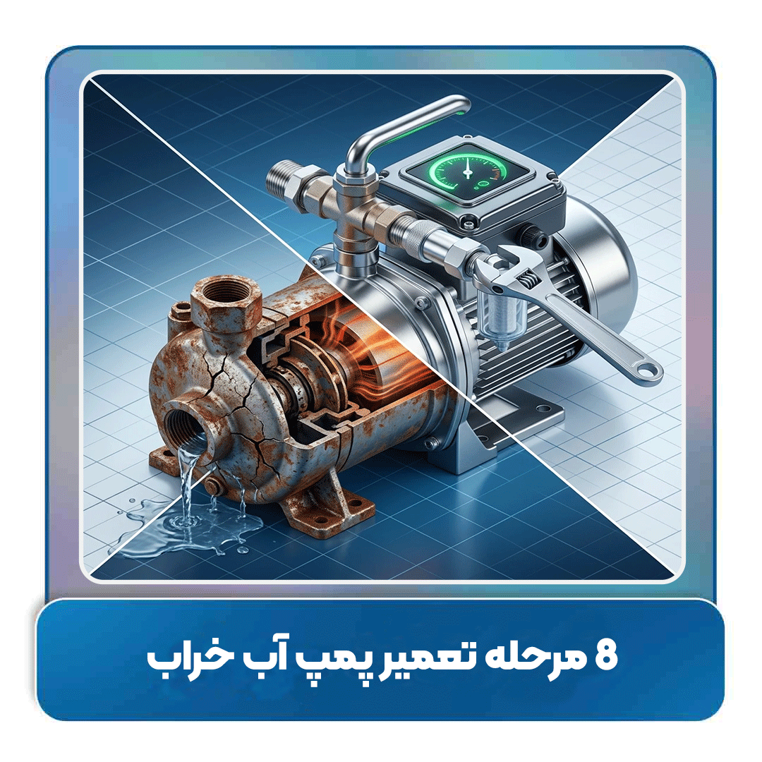 8 مرحله تعمیر پمپ آب خراب