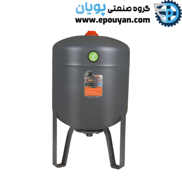 منبع انبساط 40 لیتری وال پایه دار (بدون درجه)